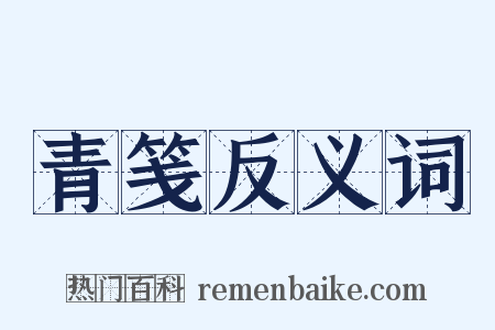 青笺反义词是什么意思的图片